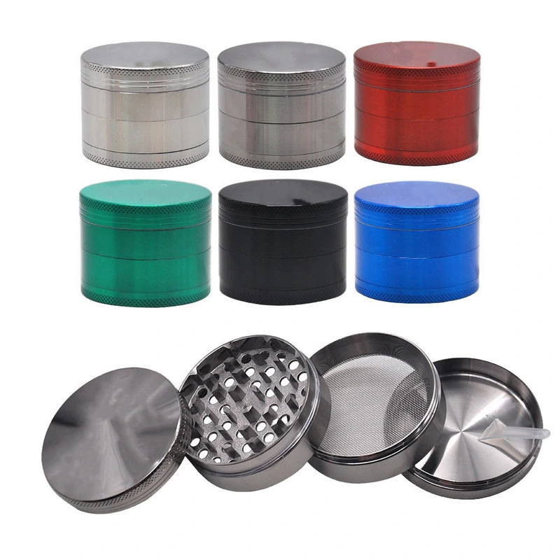 Colorful Zinc Alloy Smoke Herb Grinder 40/50/63/75mm Four-Layers High Quality