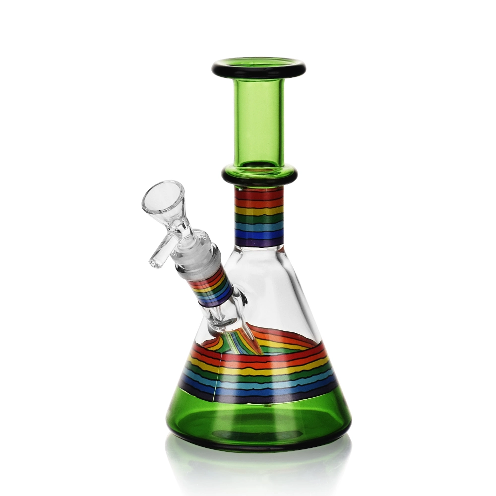 Esigo New Decal Design 6.7" Wholesale Rainbowl Glass Shisha Hookah Oil DAB Rig Smoking Glass Water Pipe with Fast Shipping